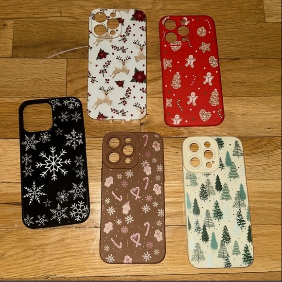 🎄iPhone 14 ProMax Holiday Theme Phone Cases *FIVE* - Picture 2 of 13